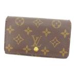ルイヴィトン Louis Vuitton L字ファスナー財布 二つ折り レディース ポルトモネビエトレゾール M61730 モノグラム