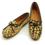 ラスト1点 ミネトンカ モカシン ＃9 レオパード MINNETONKA 中古