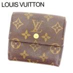 ラスト1点 ルイヴィトン Wホック財布 三つ折り ポルトモネビエカルトクレディ M61652 モノグラム Louis Vuitton 中古 T12185