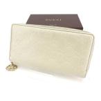ラスト1点 グッチ 長財布 ラウンドファスナー グッチシマ GUCCI 中古