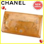 シャネル 長財布 ファスナー付き長財布 ココマーク CHANEL 中古