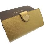 ラスト1点 グッチ 長財布 203550 マイクログッチシマ GUCCI 中古