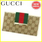 グッチ GUCCI 長財布 三つ折り財布 シェリーライン 181668 GGキャンバス