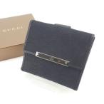 グッチ GUCCI Wホック財布 二つ折り財布 レディース ロゴプレート付き 112664 ＧＧキャンバス