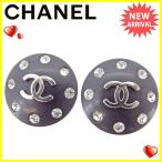 シャネル CHANEL イヤリング アクセサリー レディース ラインストーン付き ココマーク  中古 ヴィンテージ 美品 T1402