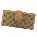 ラスト1点 グッチ 長財布 Wホック財布 ダブルGスタッズ 269970 GGキャンバス GUCCI 中古