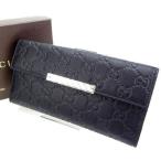 グッチ GUCCI 長財布 Wホック レディース グッチシマ