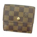 ルイヴィトン Louis Vuitton Wホック財布 三つ折り財布 ポルトモネビエカルトクレディ N61652 ダミエ