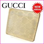 グッチ 二つ折り財布 グッチシマ GUCCI 中古