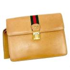 グッチ GUCCI クラッチバッグ ストラップ付き メンズ可 オールドグッチ シェリーライン