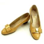 サルヴァトーレフェラガモ Ｆｅｒｒａｇａｍｏ パンプス ＃4　12C レディース ヴァラリボン