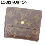 ルイヴィトン Wホック財布 三つ折り ポルトフォイユエリーズ M61652 モノグラム Louis Vuitton 中古