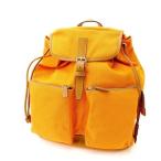 プラダ リュック レディース オレンジ×ベージュ 中古