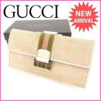 ラスト1点 グッチ 長財布 Wホック ＧＧキャンバス GUCCI 中古