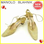 マノロブラニク レースアップパンプス ＃36 12 メッシュ MANOLO BLAHNIK 中古