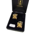 ランバン LANVIN カフス レディース スクエア