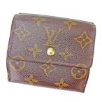 ルイ ヴィトン Louis Vuitton Wホック財布 三つ折り財布 メンズ可 ポルトモネビエカルトクレディ M61652 モノグラム