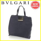 ブルガリ 2WAYショルダーバッグ ハンドバッグ ロゴプレート BVLGARI 中古