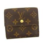 ルイ ヴィトン Wホック財布 三つ折り ポルトモネビエカルトクレディ M61652 モノグラム LOUIS VUITTON 中古