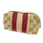 ラスト1点 グッチ 化粧ポーチ ポーチ ＧＧキャンバス GUCCI 中古