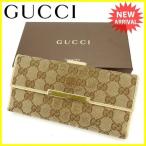 グッチ 長財布 Wホック財布 112715 ＧＧキャンバス GUCCI 中古