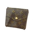 ルイヴィトン Wホック財布 二つ折り廃盤レア ポルトモネビエ（旧タイプ） M61660 モノグラム Louis Vuitton 中古
