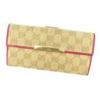 ラスト1点 グッチ 長財布 Wホック 112715 ＧＧキャンバス GUCCI 中古