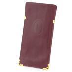  Cartier CARTIER очки кейс Must линия бордо Gold женский б/у 