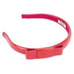 【初売りSALE★30%OFFクーポン】ミュウミュウ MIUMIU カチューシャ リボン レッド レディース 中古