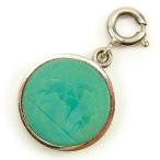  Hermes Hermes очарование korozo серебряный голубой зеленый женский мужской б/у 