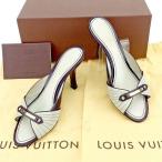 ルイヴィトン Louis Vuitton サンダル グレー ネイビー レディース 中古 Sandals