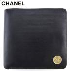 ラスト1点 シャネル 二つ折り 財布 ミニ財布 レディース メンズ オールドシャネル ココボタン CHANEL 中古