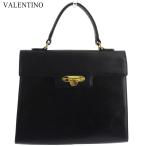 ラスト1点 ヴァレンティノ ガラヴァーニ ハンドバッグ ワンハンドル バッグ レディース メンズ ロゴプレート VALENTINO GARAVANI 中古