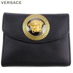 ジャンニ ヴェルサーチェ 三つ折り 財布 がま口 ミニ財布 レディース メンズ ヴェルサーチ メドゥーサ GIANNI VERSACE 中古