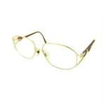 [30%OFF купон ] Dior Dior очки раз ввод полный обод Gold рама CD Mark ввод Gold Brown женский б/у 