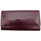 ショッピングヴェルニ 【初売りSALE★30%OFFクーポン】ルイ・ヴィトン LOUIS VUITTON キーケース ヴェルニ ミュルティクレ4 パープル ゴールド レディース 中古