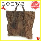 ロエベ ＬＯＥＷＥ トートバッグ ハンドバッグ レディース ハラコ  中古 美品 セール T2117