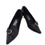 【年末ラストセール★30%OFFクーポン】サルヴァトーレフェラガモ Salvatore Ferragamo パンプス NERO レディース 中古