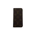  Louis * Vuitton LOUIS VUITTON iPhone кейс монограмма folio Brown бежевый желтый женский б/у 