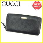 グッチ GUCCI ラウンドファスナー財布 長財布 財布 メンズ可 112724 グッチシマ  中古 人気 セール T2690