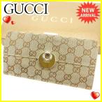 グッチ Ｇｕｃｃｉ 長財布 Wホック レディース ＧＧキャンバス  中古 人気 セール T2815