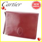 カルティエ Cartier クラッチバッグ セカンドバッグ レディース メンズ 可 マストライン  中古 人気 セール T3268