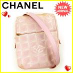 シャネル CHANEL ショルダーバッグ 斜め掛け ウエストポーチ レディース A20513 ニュートラベルライン  中古 ヴィンテージ 人気 T3713