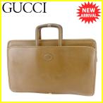 グッチ GUCCI ビジネスバッグ ブリーフケース メンズ オールドグッチ ダブルG 中古 ヴィンテージ 訳あり T4233