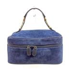  Gucci Gucci vanity сумка шланг bit темно-синий Gold женский б/у 