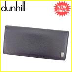 ダンヒル dunhill 長財布 ファスナー付き 財布 メンズ ロゴプレート サイドカー  中古 良品 セール T4506