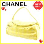  Chanel vanity ручная сумочка женский новый путешествие линия желтый б/у 