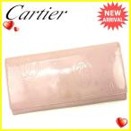 カルティエ Ｃａｒｔｉｅｒ 長財布 ファスナー付き長財布 レディース メンズ　可 ハッピーバースデー  中古 人気 セール T501