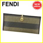 フェンディ FENDI 長財布 ファスナー付き 長財布 レディース メンズ 可 ペカン 中古 人気 T5016