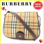 バーバリー BURBERRY ショルダーバッグ 斜めがけショルダー バッグ レディース メンズ 可 チェック 中古 人気 セール T5117